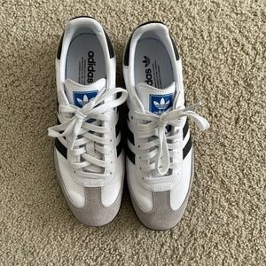 Adidas Sambas - White - Size 7.5 M (8.5 W)
